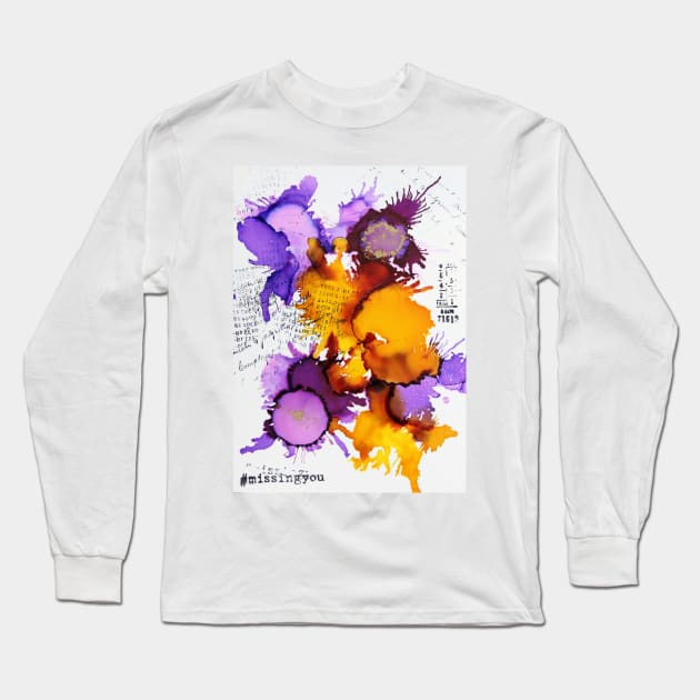 Missing you (happy art) Long Sleeve T-Shirt by mptresart